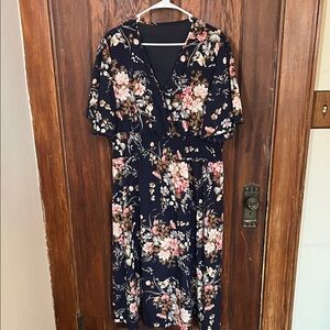 Floral V-Neck Dress